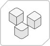 Three block icon animation